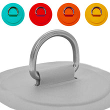 Load image into Gallery viewer, PVC Surfboard Dinghy Boat Patch Stainless Steel D Ring Deck Rigging Rope Ring Buckle Kayaking Inflatable Boat Accessories
