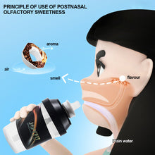Load image into Gallery viewer, 400ML Fun Coffee Bottle With Straw 0 Sugar 0 Calorie Flavor Ring Portable Sports Water Cup Shake Shake Bottle
