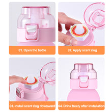 Load image into Gallery viewer, 600ML Fun Sippy Bottle With 0 Sugar 0 Calorie Fruit Scent Ring Two-Color Gradient Sports Fragrance Bottle
