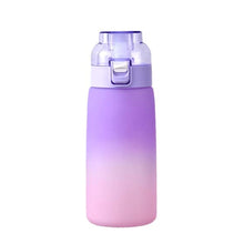 Load image into Gallery viewer, 600ML Fun Sippy Bottle With 0 Sugar 0 Calorie Fruit Scent Ring Two-Color Gradient Sports Fragrance Bottle
