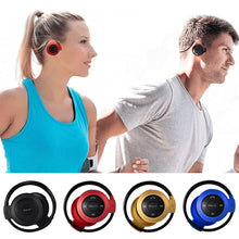 Load image into Gallery viewer, Mini Wireless Bluetooth Headphones Insert TF Card FM Radio Foldable Headsets Sports Stereo Headphones
