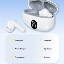Load image into Gallery viewer, 5.3 Sports High-End Noise-Cancelling Wireless Bluetooth Headphones With Digital Display Ultra-Long Endurance In-Ear Touch Headphones
