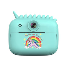 Load image into Gallery viewer, Children's Intelligent Thermal Printing Camera HD Dual Large Screen 4000W Digital Camera Unicorn Instant Camera

