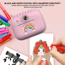 Load image into Gallery viewer, Children's Intelligent Thermal Printing Camera HD Dual Large Screen 4000W Digital Camera Unicorn Instant Camera
