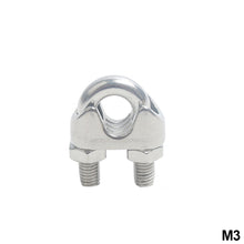 Load image into Gallery viewer, 304 Stainless Steel U-type Clamp Wire Clips Rope Clip Cable Bolts Rigging Hardware Clamps M2-M18
