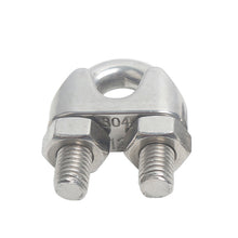 Load image into Gallery viewer, 304 Stainless Steel U-type Clamp Wire Clips Rope Clip Cable Bolts Rigging Hardware Clamps M2-M18

