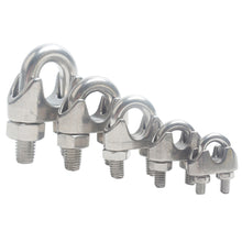 Load image into Gallery viewer, 304 Stainless Steel U-type Clamp Wire Clips Rope Clip Cable Bolts Rigging Hardware Clamps M2-M18
