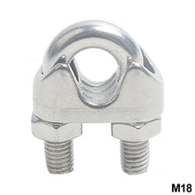 Load image into Gallery viewer, 304 Stainless Steel U-type Clamp Wire Clips Rope Clip Cable Bolts Rigging Hardware Clamps M2-M18
