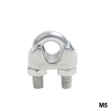 Load image into Gallery viewer, 304 Stainless Steel U-type Clamp Wire Clips Rope Clip Cable Bolts Rigging Hardware Clamps M2-M18
