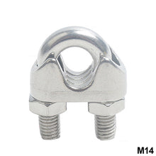 Load image into Gallery viewer, 304 Stainless Steel U-type Clamp Wire Clips Rope Clip Cable Bolts Rigging Hardware Clamps M2-M18
