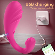 Load image into Gallery viewer, APP Controls The Stimulation Vibration Female Masturbation Flirtation Remote Control Invisible Wearable Jump Egg
