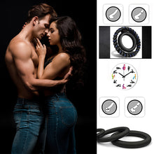 Load image into Gallery viewer, 10 Frequency Vibration Lock Ring Silicone Lock Ring Male Delayed Masturbator Adult Sex Toy Lock Ring
