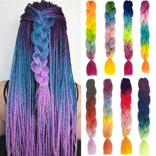 Load image into Gallery viewer, Elastic Hair Ties Jumbo Braid Hair Wig Dirty Braid Hair Rope for Girls Pigtails Long Wig Hair Rope Bows Hair Accessories

