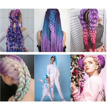 Load image into Gallery viewer, Elastic Hair Ties Jumbo Braid Hair Wig Dirty Braid Hair Rope for Girls Pigtails Long Wig Hair Rope Bows Hair Accessories

