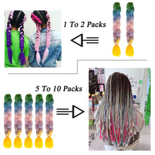 Load image into Gallery viewer, Elastic Hair Ties Jumbo Braid Hair Wig Dirty Braid Hair Rope for Girls Pigtails Long Wig Hair Rope Bows Hair Accessories
