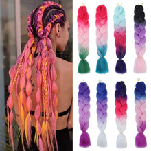 Load image into Gallery viewer, Hair Ties Elastic Jumbo Braid Hair Wig Hair Bands for Girls Pigtails Long Wig Hair Rope Bows Hair Accessories
