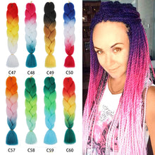 Load image into Gallery viewer, Hair Ties Elastic Jumbo Braid Hair Wig Hair Bands for Girls Pigtails Long Wig Hair Rope Bows Hair Accessories
