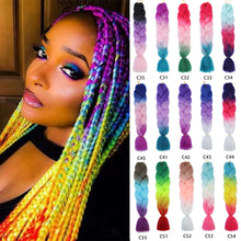 Load image into Gallery viewer, Hair Ties Elastic Jumbo Braid Hair Wig Hair Bands for Girls Pigtails Long Wig Hair Rope Bows Hair Accessories
