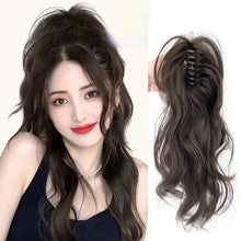 Load image into Gallery viewer, Horsetail Wig Female Simulation Hair Grab Clip Waterfall Half Tied Hair High Ponytail Wig Piece Fluffy Wig Ponytail Wig
