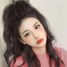 Load image into Gallery viewer, Horsetail Wig Female Simulation Hair Grab Clip Waterfall Half Tied Hair High Ponytail Wig Piece Fluffy Wig Ponytail Wig
