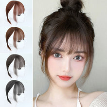 Load image into Gallery viewer, Air Bangs Wig Piece Invisible High-temperature Silk Bangs Patch Wig for Girls with No Marks on The Top of The Head Hair Repair Wig
