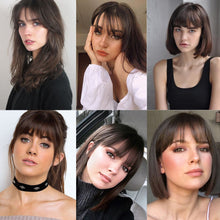 Load image into Gallery viewer, Air Bangs Wig Piece Invisible High-temperature Silk Bangs Patch Wig for Girls with No Marks on The Top of The Head Hair Repair Wig
