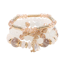 Load image into Gallery viewer, 4PCS/Set Bohemian Stackable Bead Bracelets for Women Multilayered Bracelet Pendant Charm Stretch Bangles
