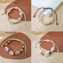 Load image into Gallery viewer, 2024 New Shell Bracelet Hand Woven Bracelet For Women Summer beach Adjustable Wax Rope Chain Bracelet Jewelry Accessories Gift
