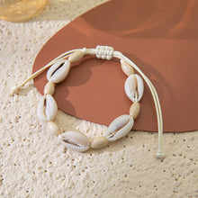 Load image into Gallery viewer, 2024 New Shell Bracelet Hand Woven Bracelet For Women Summer beach Adjustable Wax Rope Chain Bracelet Jewelry Accessories Gift
