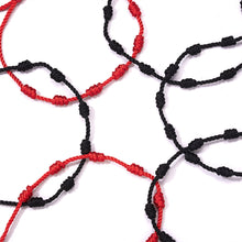 Load image into Gallery viewer, 2Pcs/Set 7 Knots Red String Bracelet for Women Men Lucky Amulet Handmade Rope Bracelets Friendship Couple Wristband Jewelry Gift
