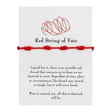 Load image into Gallery viewer, 2Pcs/Set 7 Knots Red String Bracelet for Women Men Lucky Amulet Handmade Rope Bracelets Friendship Couple Wristband Jewelry Gift
