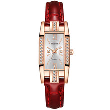 Load image into Gallery viewer, Top Brand Luxury Women Wrist Watch Small Green Watch Ladies Rhinestone Watches Leather Quartz Watch Clock
