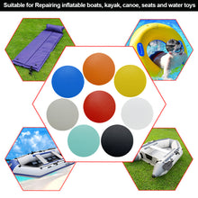 Load image into Gallery viewer, 6.2cm/2.44inch PVC Inflatable Boats Kayak Special Damaged Leaking Hole Repair Patch Kit Patch Tool Waterproof with 2ml Glue
