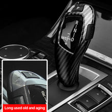 Load image into Gallery viewer, 2Pcs/Set Car Carbon Fiber Gear Shift Knob Cover Trim Styling Accessories For BMW X5 X6 E70 E71 08-17

