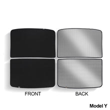 Load image into Gallery viewer, 2Pcs Car Glass Roof Sunshade Front Rear Open Sunroof Windshield Shade Net UV Protection Interior Cover For Tesla Model 3 Y
