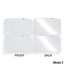 Load image into Gallery viewer, 2Pcs Car Glass Roof Sunshade Front Rear Open Sunroof Windshield Shade Net UV Protection Interior Cover For Tesla Model 3 Y
