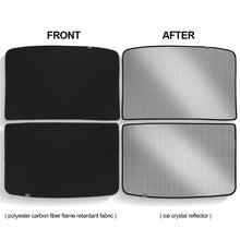 Load image into Gallery viewer, 2Pcs Car Glass Roof Sunshade Front Rear Open Sunroof Windshield Shade Net UV Protection Interior Cover For Tesla Model 3 Y
