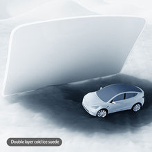 Load image into Gallery viewer, 2Pcs Car Glass Roof Sunshade Front Rear Open Sunroof Windshield Shade Net UV Protection Interior Cover For Tesla Model 3 Y
