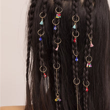 Load image into Gallery viewer, Dreadlock Hair Rings Adjustable Cuffs Clip Hair Braids Dirty Braids Bead Hairpin hair accessories Headwear for women Girls
