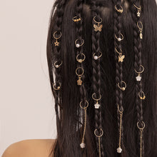 Load image into Gallery viewer, Dreadlock Hair Rings Adjustable Cuffs Clip Hair Braids Dirty Braids Bead Hairpin hair accessories Headwear for women Girls
