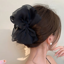 Load image into Gallery viewer, New Sweet Mesh Tulle Bow Hair Clips Solid Color Bowknot Hair Clips For Women Girls Barrettes Claw Clip Kids Hair Accessories
