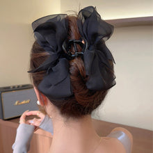 Load image into Gallery viewer, New Sweet Mesh Tulle Bow Hair Clips Solid Color Bowknot Hair Clips For Women Girls Barrettes Claw Clip Kids Hair Accessories
