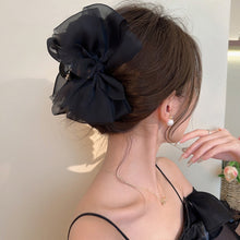 Load image into Gallery viewer, New Sweet Mesh Tulle Bow Hair Clips Solid Color Bowknot Hair Clips For Women Girls Barrettes Claw Clip Kids Hair Accessories
