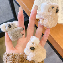 Load image into Gallery viewer, Children Cute Plush Koala Bear Animal Claw Clip Autumn Winter Soft Shark Hair Clips Women Girls Bangs Ponytail Hairpin Headwear
