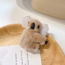 Load image into Gallery viewer, Children Cute Plush Koala Bear Animal Claw Clip Autumn Winter Soft Shark Hair Clips Women Girls Bangs Ponytail Hairpin Headwear
