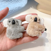 Load image into Gallery viewer, Children Cute Plush Koala Bear Animal Claw Clip Autumn Winter Soft Shark Hair Clips Women Girls Bangs Ponytail Hairpin Headwear
