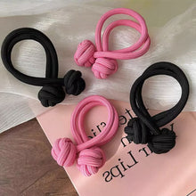 Load image into Gallery viewer, High Ponytail Rubber Bands Hair Band Elastic Head Rope For Women Korean Scrunchies Hair Tie Knotted Hair Ropes Hair Accessories
