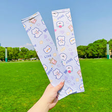 Load image into Gallery viewer, Summer Children's Sunscreen Sleeves Cute Cartoon Animal Outdoor Sunscreen Breathable Ice Silk Sleeves Arm Sleeves
