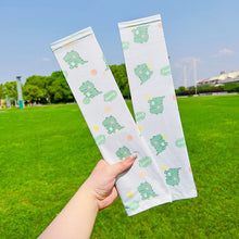 Load image into Gallery viewer, Summer Children's Sunscreen Sleeves Cute Cartoon Animal Outdoor Sunscreen Breathable Ice Silk Sleeves Arm Sleeves
