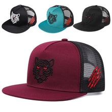 Load image into Gallery viewer, Cotton Black Tiger Embroidery Baseball Cap Men Women snapback Hats Summer Leisure Trucker Caps Unisex Hip Hop Hats Gorras
